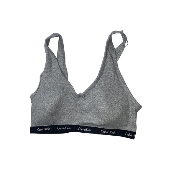 CALVIN KLEIN Gray Wireless  Bralette Size‎ Large - Picture 7 of 8